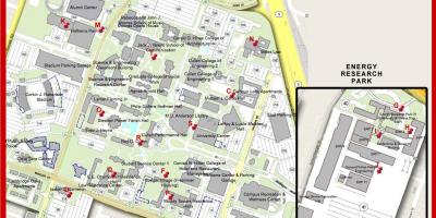 Žemėlapis universiteto Houston