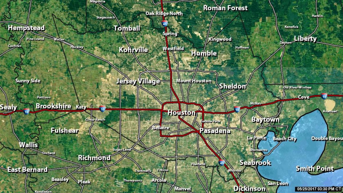 radiolokacinis žemėlapis Houston