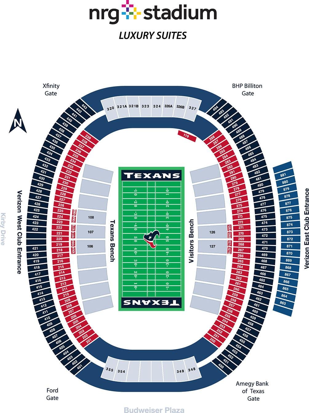 žemėlapis NRG stadionas