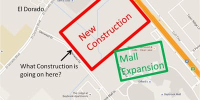 Žemėlapis Baybrook mall " (prekybos centras