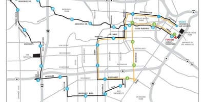 Žemėlapis Houston maratonas
