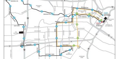 Žemėlapis Houston maratonas