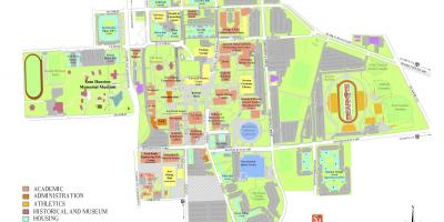 University of Houston žemėlapyje